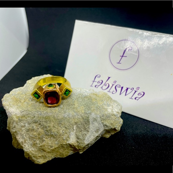 18K gold and rose gold custom made ring - Picture 1 of 10